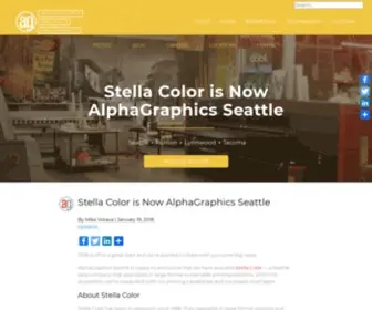 Stellacolor.com(AlphaGraphics Seattle Acquires Stella Color) Screenshot