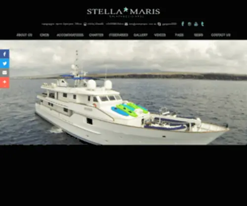 Stellamaris.com.ec(Galapagos Most Luxury Yatch) Screenshot