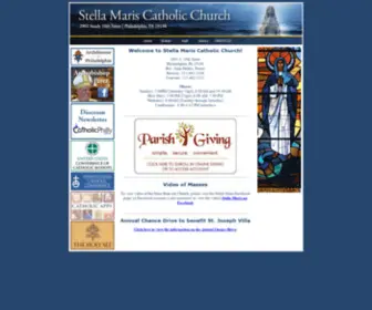 Stellamarisphila.com(Stella Maris Catholic Church) Screenshot