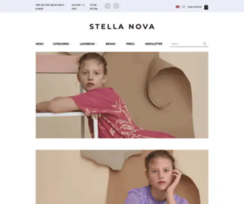 Stellanovashop.com(The official Stella Nova shop with worldwide delivery) Screenshot