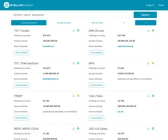 Stellarasset.com(All Stellar Assets) Screenshot