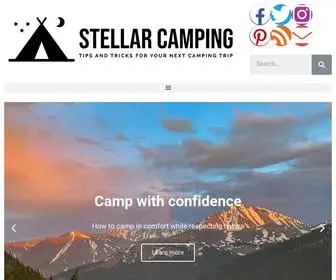 Stellarcamping.com(Tips and tricks for camping trips) Screenshot