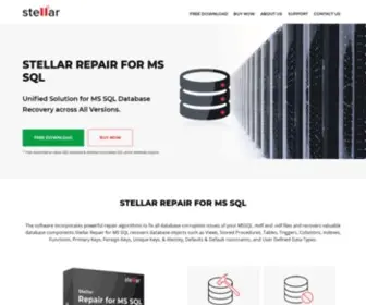 StellarsqLdatabaserecovery.com(SQL Database Recovery Tool to recover corrupt sql database files) Screenshot