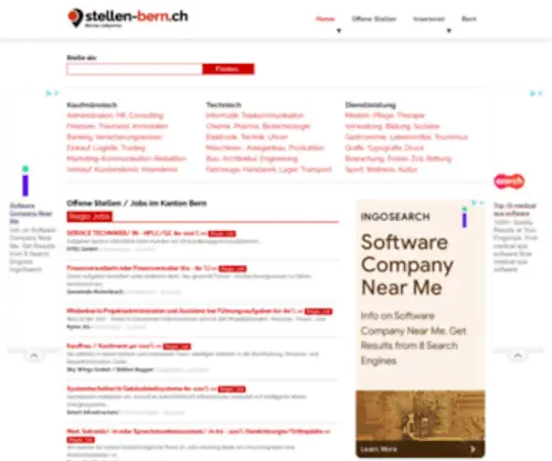 Stellen-Bern.ch(Jobs Kanton Bern) Screenshot