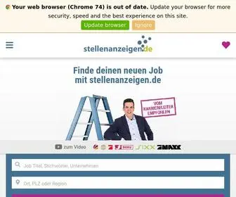 Stellenanzeigen.de(Jobbörse) Screenshot