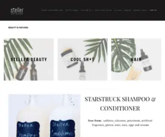 Stellersalon.com(Steller salon & apothecary is a natural organic hair salon and apothecary store in Massachusetts offering organic beauty products) Screenshot