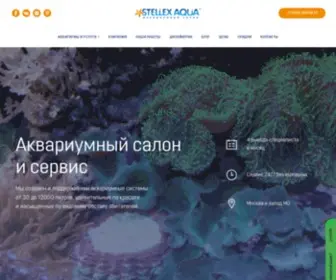 Stellexaqua.ru(Аквариумный) Screenshot