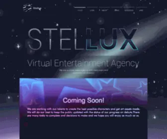 Stelluxstars.com(Virtual Entertainment Agency) Screenshot