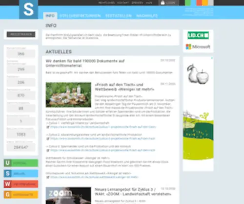 Stellvertretungen.ch(Stellvertretungen) Screenshot