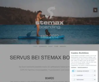 Stemax-Boarding.com(SUP Boards aus Österreich) Screenshot