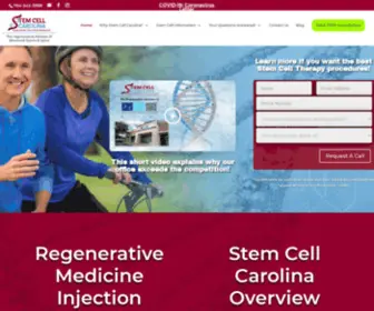 Stemcellcarolina.com(Advanced Regenerative Medicine in Charlotte) Screenshot