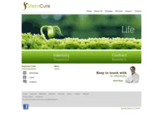 Stemcureindia.com(Stem Cure) Screenshot