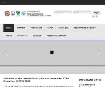 Stemjointconference2020.org(International Joint Conference on STEM Education 2020) Screenshot