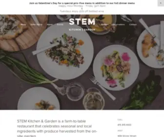 Stemkitchensf.com(STEM Kitchen & Garden) Screenshot