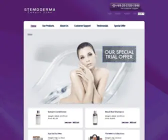 Stemoderma.com( Luxurious Skincare) Screenshot