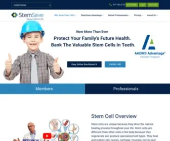 Stemsave.com(Dental Stem Cell Banking Company) Screenshot