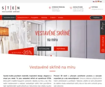 Sten-Skrine.cz(Vestavěné skříně na míru Praha) Screenshot