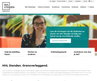 Stenden.com(NHL Stenden Hogeschool) Screenshot