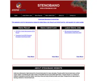 Stenobano.com(Result 2021) Screenshot