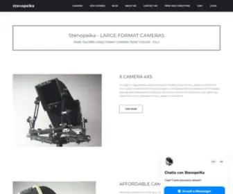 Stenopeika.com(Hand made large format cameras) Screenshot