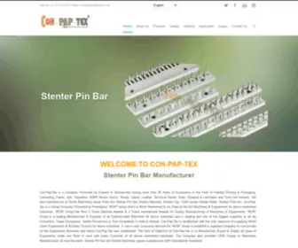 Stenterpinbar.com(Stenter Pin Bar Manufacturer) Screenshot