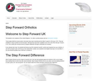 Step-Forward-Orthotics.co.uk(Step Forward Orthotics) Screenshot