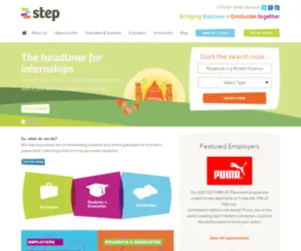 Step.org.uk(The Internships people for the UK) Screenshot