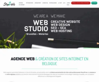 Step2Web.be(Agence Web Waterloo & Bruxelles) Screenshot