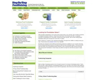 Stepbystepfundraising.com(Fundraiser Ideas for Non Profit Organizations) Screenshot