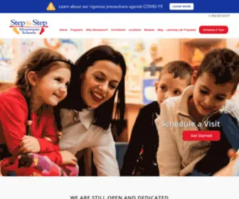 Stepbystepmontessori.com(Step By Step Montessori Schools and Child Care Near Minneapolis) Screenshot