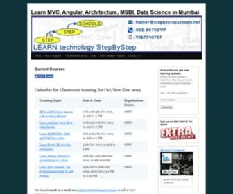 Stepbystepschools.net(Learn MVC) Screenshot