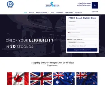 StepbystepVisas.com(Step by Step Visas) Screenshot