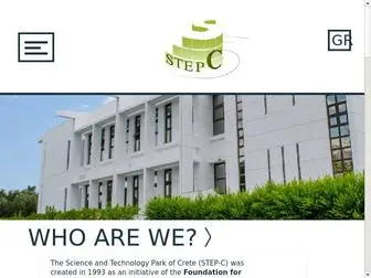 Stepc.gr(Science and Technology Park of Crete (STEP) Screenshot