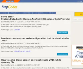 Stepcoder.com(C#.Net Articles) Screenshot