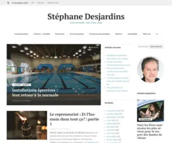 Stephanedesjardins.com(Stéphane Desjardins) Screenshot