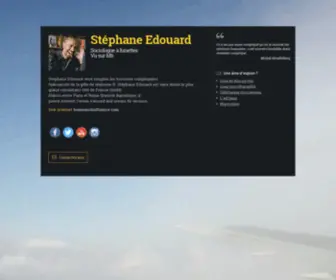 Stephaneedouard.com(Get To Know More About Stéphane Edouard On WiseIntro Portfolio) Screenshot