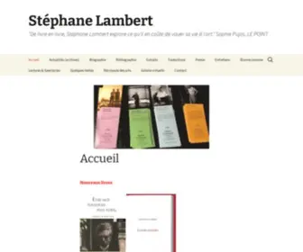 Stephanelambert.com(Stéphane Lambert) Screenshot