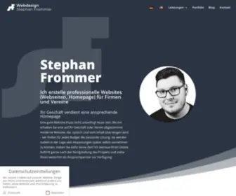 Stephanfrommer.com(Webdesign für Firma oder Verein) Screenshot