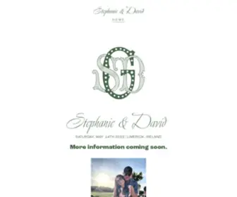 Stephanieanddavid.com(Stephanie Weimer and David Greaney Wedding) Screenshot