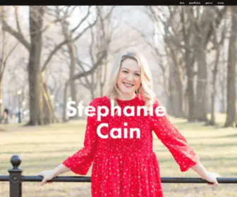 Stephaniecain.com(Stephanie Cain Portfolio) Screenshot