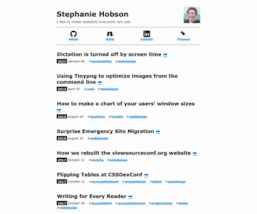 Stephaniehobson.ca(Stephanie Hobson) Screenshot