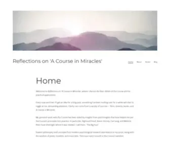 Stephaniepanayi.com(Reflections on 'A Course in Miracles') Screenshot