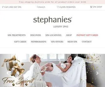 Stephanies.com.au(Stephanies Luxury Spas) Screenshot