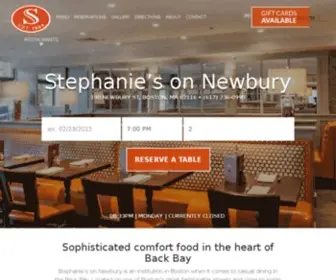 Stephaniesonnewbury.com(Stephanie's on Newbury) Screenshot