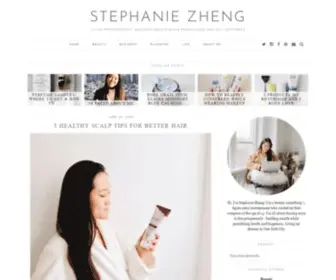 Stephaniezheng.com(Living Prosperously) Screenshot