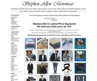 Stephenallenmenswear.co.uk(Menswear Online) Screenshot