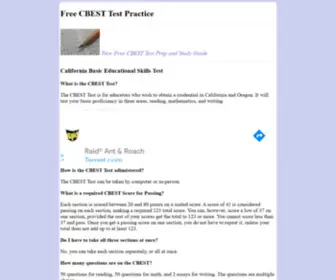 Stephencarr.com(Free CBEST Practice Test) Screenshot