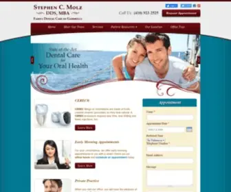 Stephencmolzdds.com(Stephen C) Screenshot