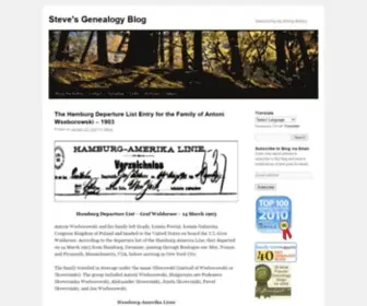 Stephendanko.com(Steve's Genealogy Blog) Screenshot