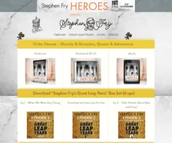 Stephenfry.com(Official site of Stephen Fry) Screenshot